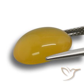 Agate Gemstone in 14 x 12 mm (calibrated) Size for Sale, Agate Stone in Golden-Orange Color