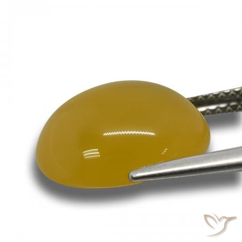Agate Gemstone in 14 x 12 mm (calibrated) Size for Sale, Agate Stone in Golden-Orange Color