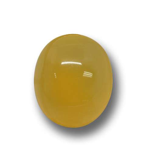Golden-Orange Agate Gem - 3.8ct Oval Cabochon (ID: 458530)