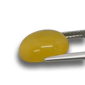 Agate Gemstone in 11.4 x 9.6 mm Size for Sale, Agate Stone in Golden-Orange Color