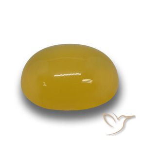 6.48 ct Golden Agate Stone, Natural Agate in Oval Cabochon Shape for Sale