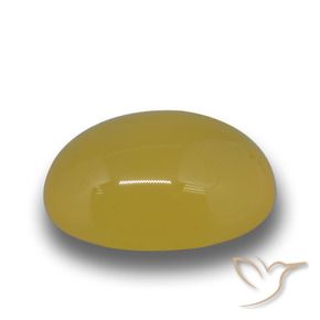 4.61 ct Golden Agate Stone, Natural Agate in Oval Cabochon Shape for Sale