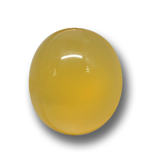 Golden-Orange Агат Камень - 5.5ct Овал Кабошон (ID: 458573)