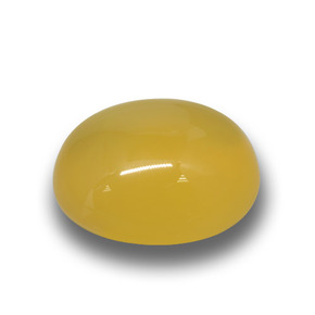 5.47 ct Golden Agate Stone, Natural Agate in Oval Cabochon Shape for Sale