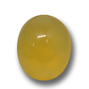 Naranja dorado Ágata Gema - 4.2ct Cabujón Óvalo (ID: 458574)