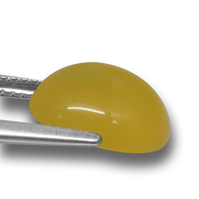 Agate Gemstone in 11.6 x 9.5 mm Size for Sale, Agate Stone in Golden-Orange Color