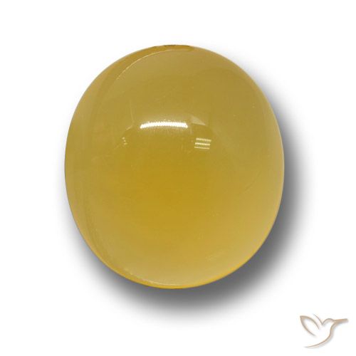 4.67ct Natural Deep Yellow Agate, Oval, Translucent