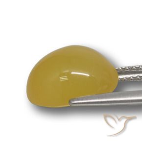 Agate Gemstone in 11.5 x 10 mm Size for Sale, Agate Stone in Golden-Orange Color