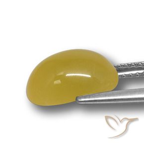 Agate Gemstone in 11 x 9 mm (calibrated) Size for Sale, Agate Stone in Honey Yellow Color