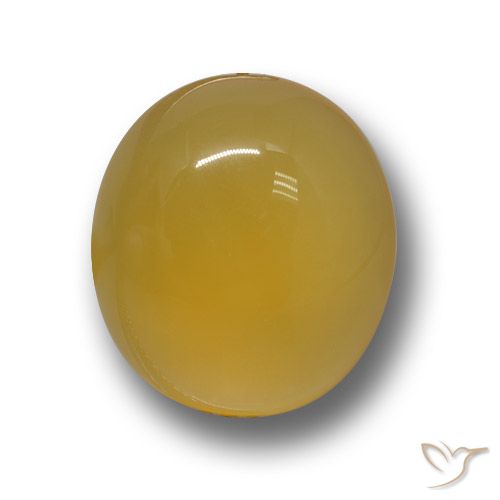 4.23ct Natural Rich Yellow Agate, Oval, Translucent