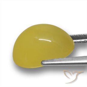 Agate Gemstone in 12 x 10 mm (calibrated) Size for Sale, Agate Stone in Yellowish Gold Color