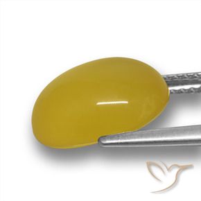 Agate Gemstone in 12 x 10 mm (calibrated) Size for Sale, Agate Stone in Honey Yellow Color