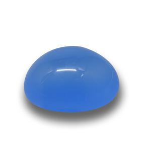 13.20 ct Blue Agate Stone, Natural Agate in Oval Cabochon Shape for Sale