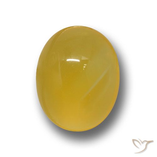 3.64ct Natural Deep Yellow Agate, Oval, Translucent