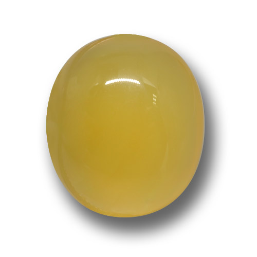 Golden-Orange Агат Камень - 4.9ct Овал Кабошон (ID: 458763)