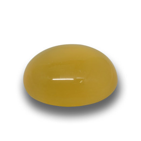 8.00 ct Yellow Agate Stone, Natural Agate in Oval Cabochon Shape for Sale