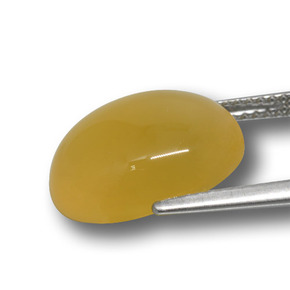 Agate Gemstone in 14.6 x 12.5 mm Size for Sale, Agate Stone in Honey Yellow Color