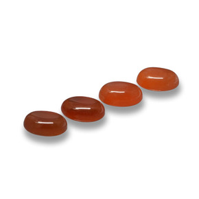 2.29 ctw Red Agate Stones, Natural Agate in Oval Cabochon Shape for Sale
