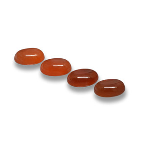 Agate Gemstones in 6 x 4 mm (calibrated) Size for Sale, Agate Stones in Medium Red Color