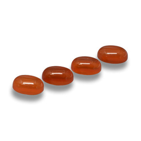 2.59 ctw Red Agate Stones, Natural Agate in Oval Cabochon Shape for Sale