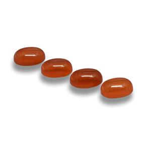 Agate Gemstones in 6 x 4 mm (calibrated) Size for Sale, Agate Stones in Orange Red Color