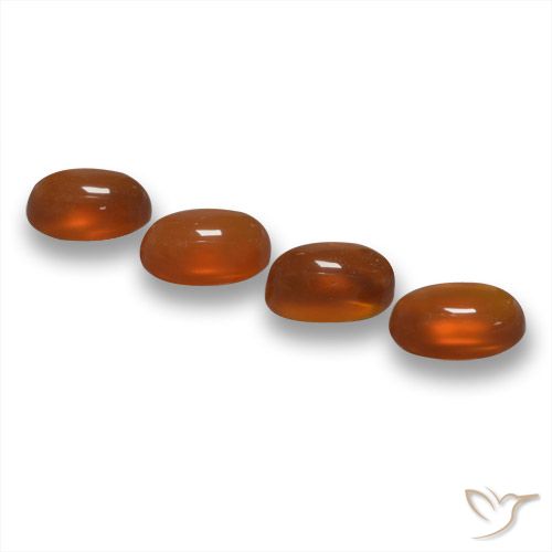 2.3 ct Red Agate, 6.1 x 4 mm Oval Cut From India, Photo A