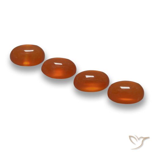 2.41 ct Red Agate, 6 x 4 mm Oval Cut From India, Photo A