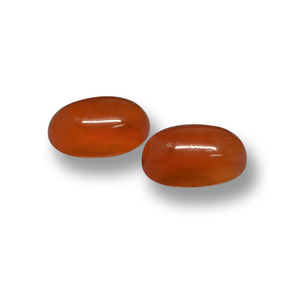 1.17 ctw Red Agate Stones, Natural Agate in Oval Cabochon Shape for Sale