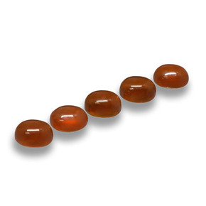 2.43 ctw Red Agate Stones, Natural Agate in Oval Cabochon Shape for Sale