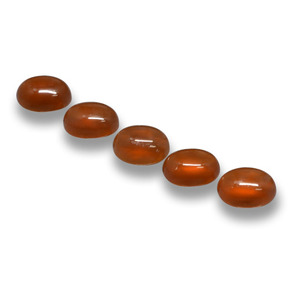 Agate Gemstones in 5 x 4 mm Size for Sale, Agate Stones in Medium Red Color