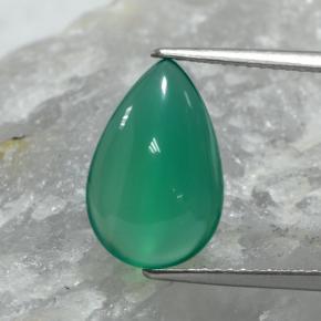 3.6ct Pear Cabochon Green Agate for sale thumb image of 3.6ct Pear Cabochon Green Agate (ID: 467534)