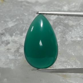 3.5ct Pear Cabochon Green Agate Gem for sale 3.5ct Pear Cabochon Green Agate Gem (ID: 467537)