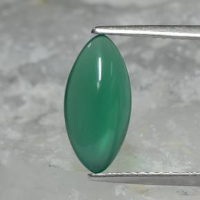 Medium Green Agata Gem - 1.7ct Cabochon taglio marquise (ID: 467540)