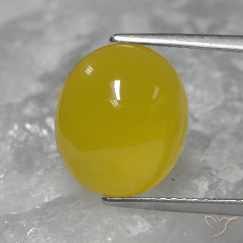 5.56ct Natural Yellowish Gold Agate, Oval, Translucent