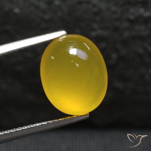 4.24ct Natural Honey Yellow Agate, Oval, Translucent