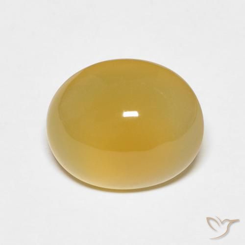 3.79ct Natural Deep Yellow Agate, Oval, Translucent