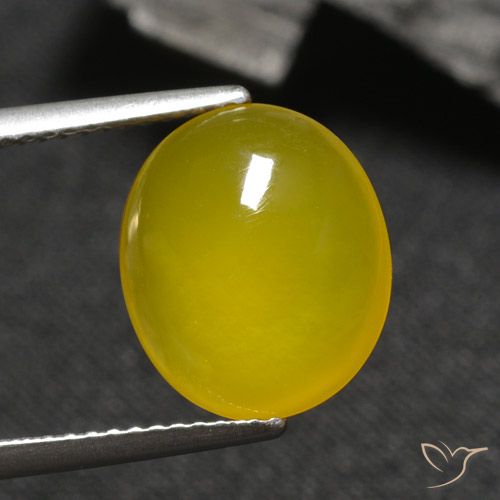 4.04ct Natural Yellowish Gold Agate, Oval, Translucent