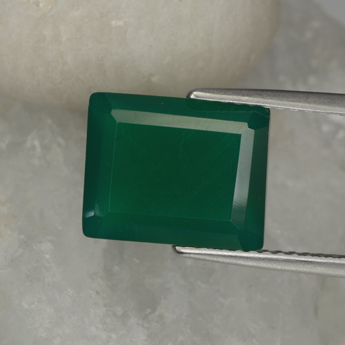Verde Agata Gem - 4.4ct Taglio ottagonale (ID: 468680)