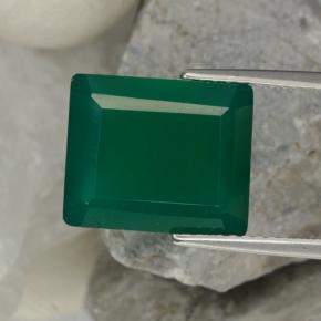 6ct Octagon Step Cut Green Agate Gem for sale 6ct Octagon Step Cut Green Agate Gem (ID: 468682)
