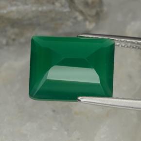 Agate Gemstone in 12 x 10 mm (calibrated) Size for Sale, Agate Stone in Green Color