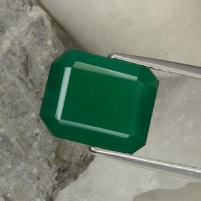 Verde giallastro Agata Gem - 4.2ct Taglio ottagonale (ID: 468728)