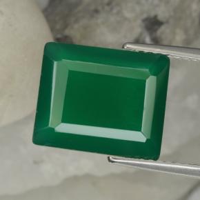5.6ct Octagon Step Cut Green Agate Gem for sale 5.6ct Octagon Step Cut Green Agate Gem (ID: 468734)