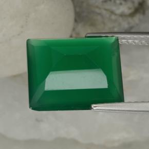 Agate Gemstone in 12 x 10 mm (calibrated) Size for Sale, Agate Stone in Warm Green Color