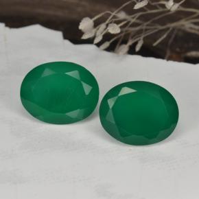 6.6ct Oval Facet Green Agate for sale thumb image of 6.6ct Oval Facet Green Agate (ID: 468893)