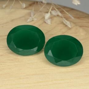 3.2ct Oval Facet Green Agate Gem for sale 3.2ct Oval Facet Green Agate Gem (ID: 468998)