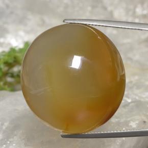 Medium Orange Агат Камень - 79ct Овал Кабошон (ID: 470492)
