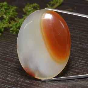 84.57 ct Multicolor Agate Gemstone, Agate Gem in Oval Cabochon Shape for Sale.