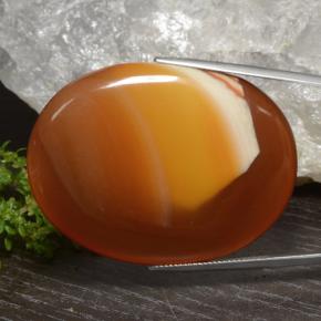 81.88 ct Multicolor Agate Stone, Natural Agate in Oval Cabochon Shape for Sale