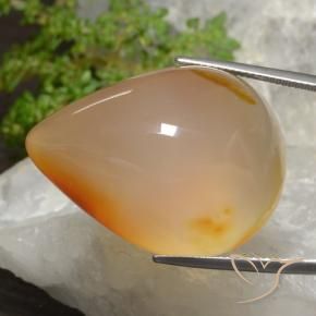 87.30 ct Multicolor Agate Stone, Natural Agate in Pear Cabochon Shape for Sale