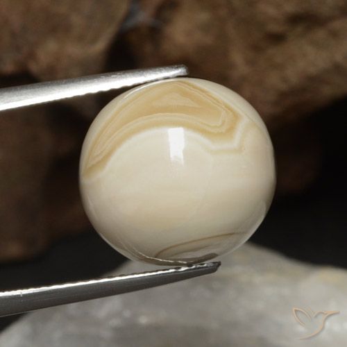 19.28 ct Faceted Sphere Agate, 13.9 mm From India, Photo A